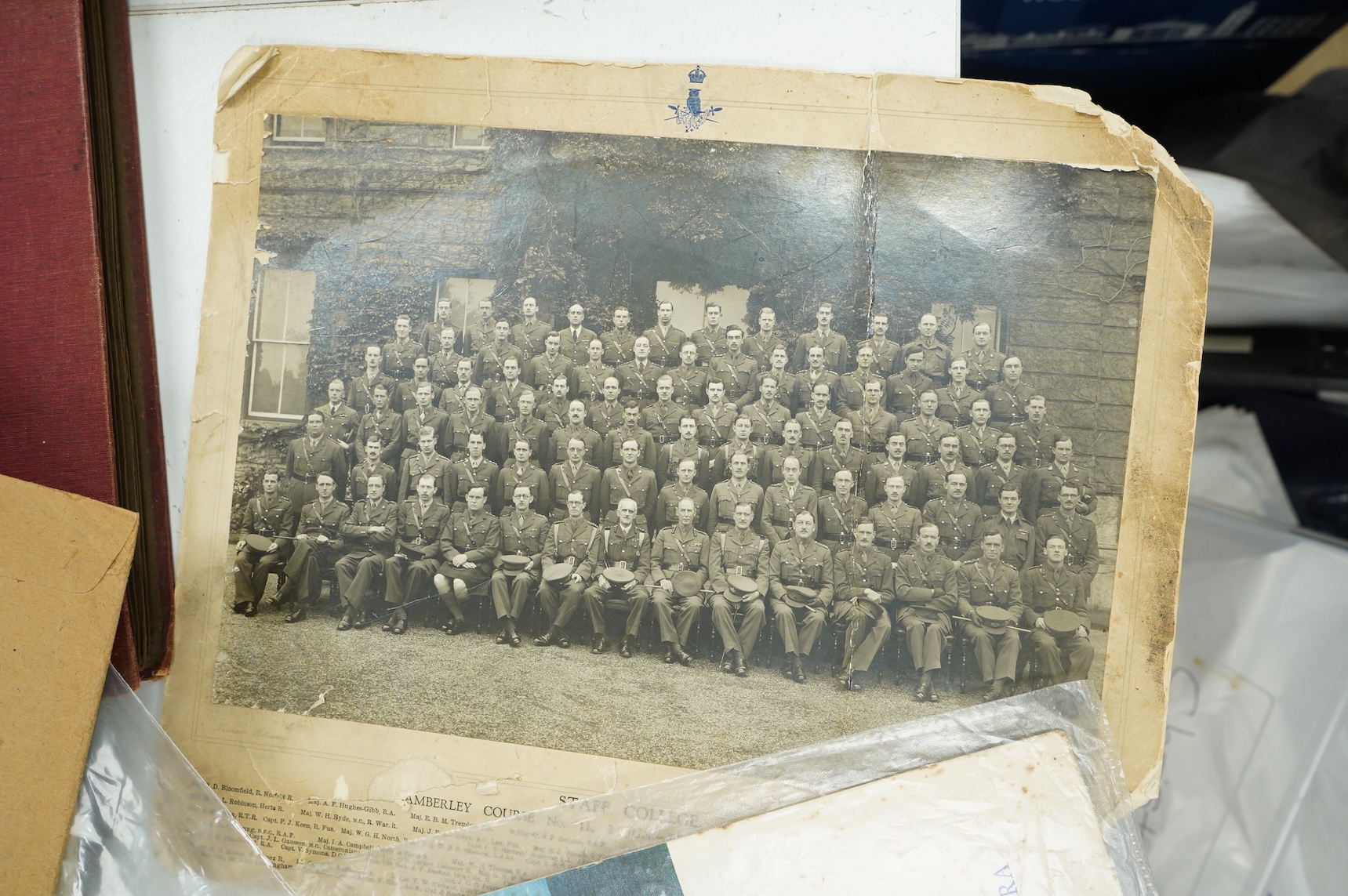 Four early 20th century photograph albums of military, naval and aviation interest, including; naval officers, sailors, ships and harbours, personal photographs, HMS Colossus, Cape Town in January 1946, RAF aircraft incl
